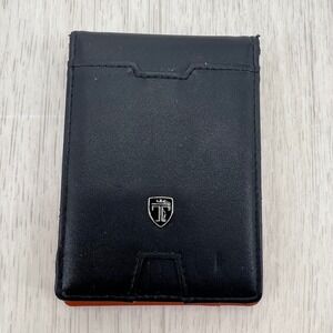 TRAVANDO Black Bi Fold Wallet‎ Slim RFID Blocking Money Clip Card Holder